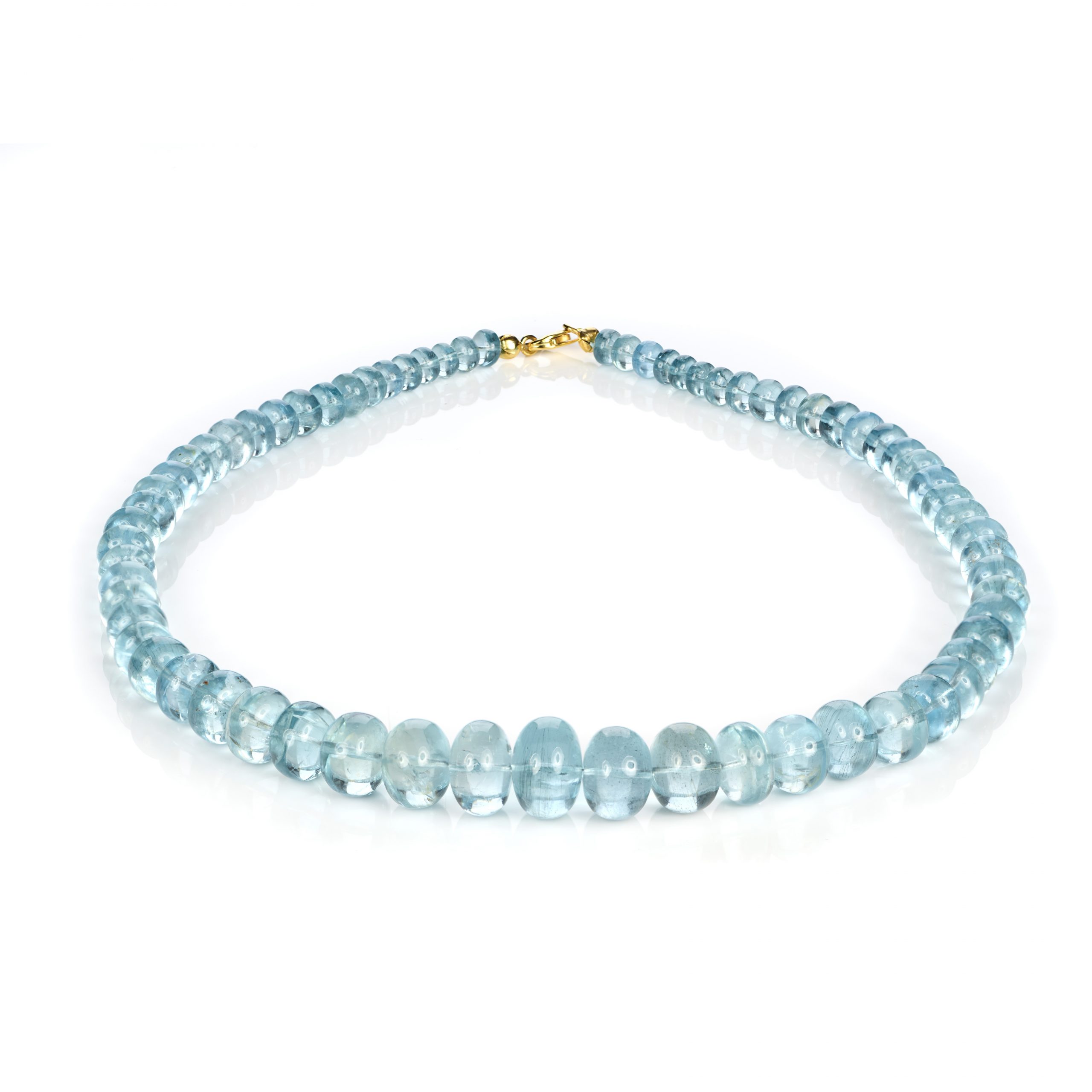 Aquamarine Necklace Round