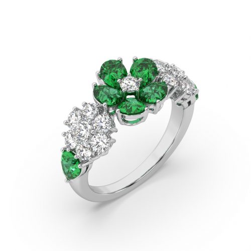 Goyel Green Dahlia Ring