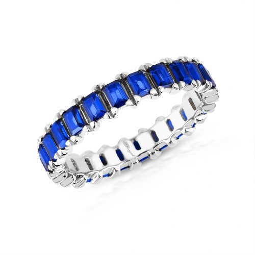 Blue Sapphire Eternity Ring