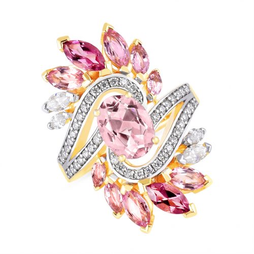 Goyel Pink Zinnia Ring