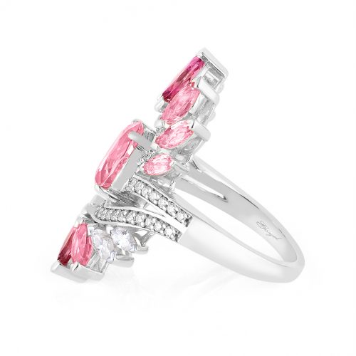 Goyel Pink Zinnia Ring